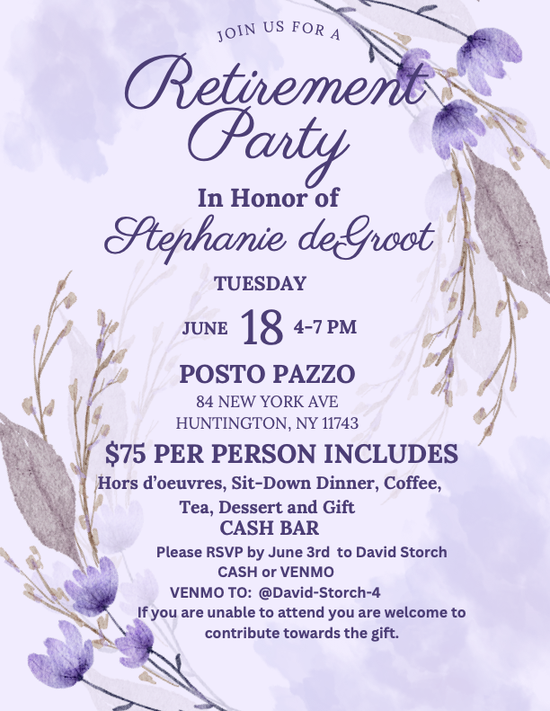 Retirement Party - Retired – United Teachers Of Northport